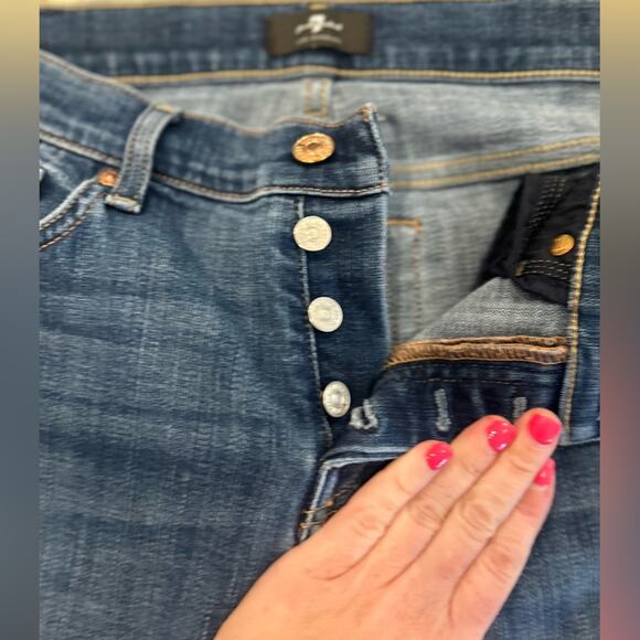 🍀🍀7 For All Mankind Josefina Feminine Boyfriend Jeans - Sz 26 ( 2-4) - Picture 8 of 9